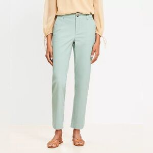 LOFT Monroe Slim Chino Pants in Bay Green Size 0 Petite